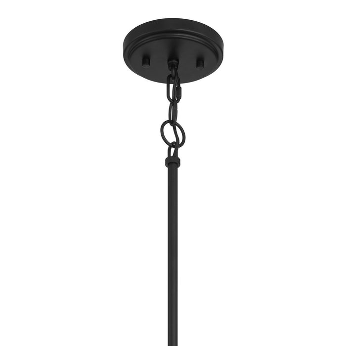 Meridian M7045MBK One Light Pendant, Matte Black