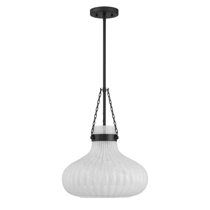 Meridian M7046MBK One Light Pendant, Matte Black