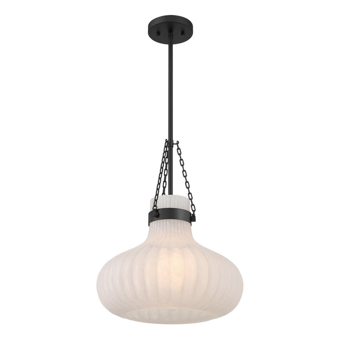 Meridian M7046MBK One Light Pendant, Matte Black