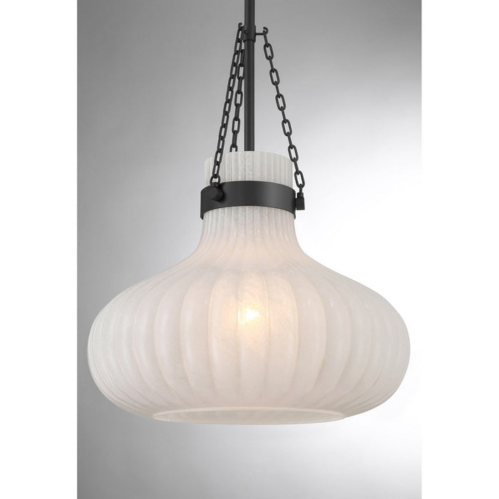 Meridian M7046MBK One Light Pendant, Matte Black
