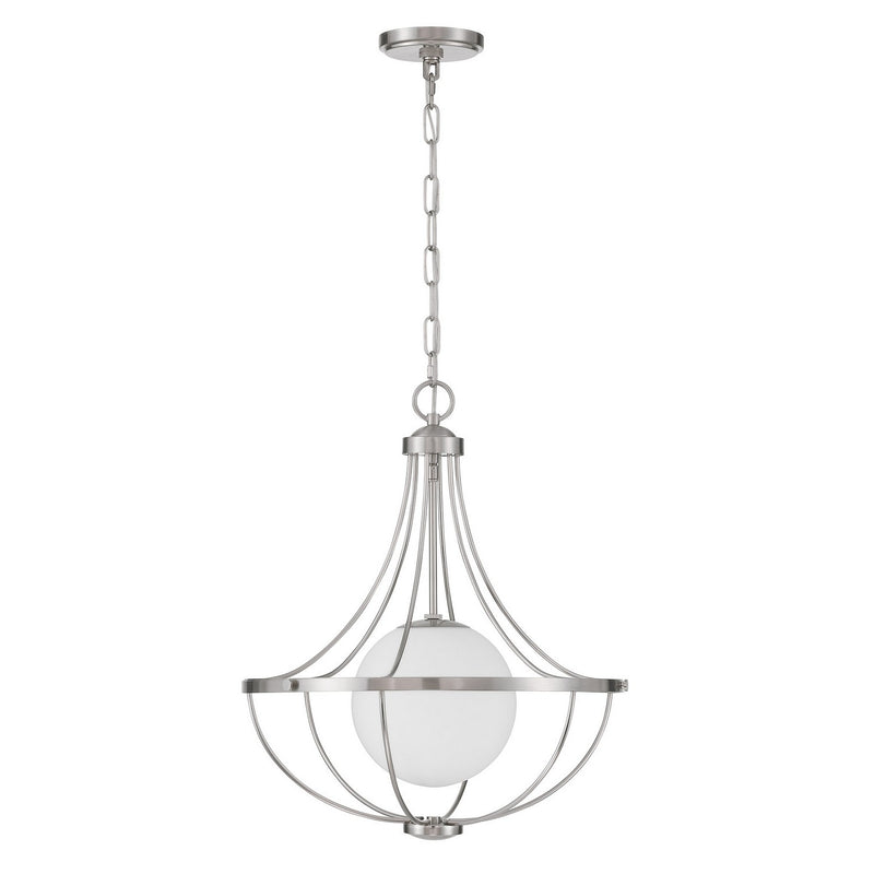 Meridian M7047BN One Light Pendant, Brushed Nickel