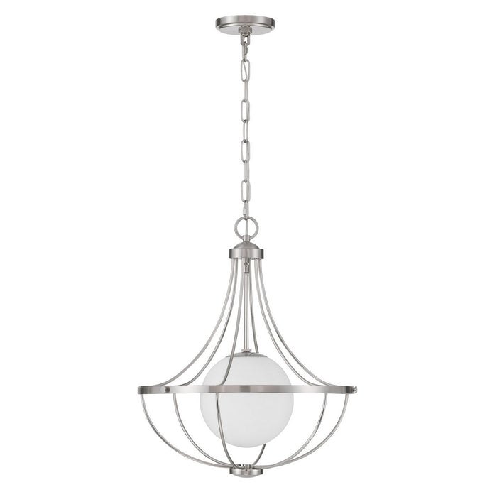 Meridian M7047BN One Light Pendant, Brushed Nickel