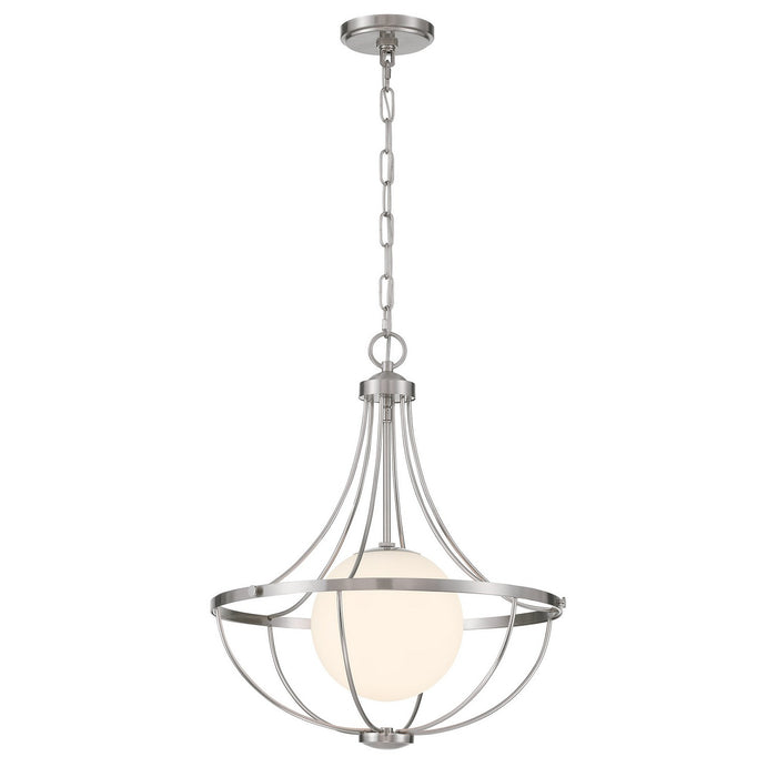 Meridian M7047BN One Light Pendant, Brushed Nickel