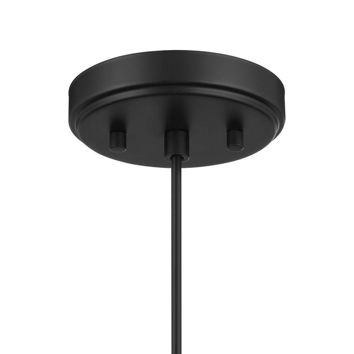 Meridian M7049MBK One Light Pendant, Matte Black
