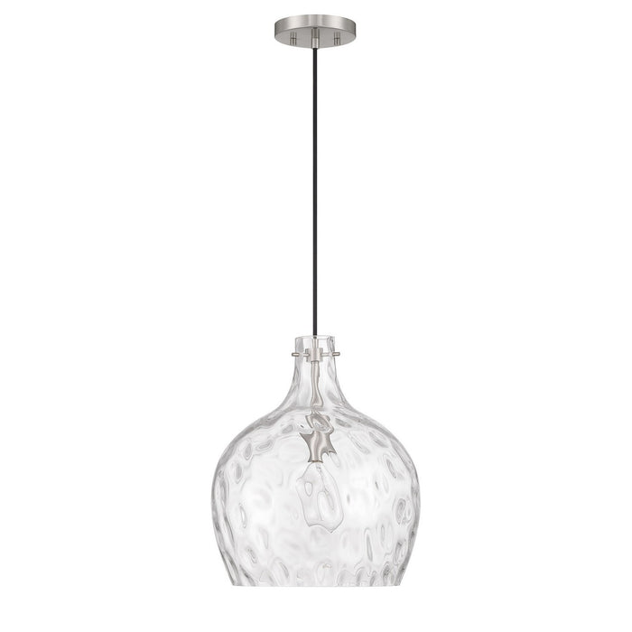 Meridian M7053BN One Light Pendant, Brushed Nickel