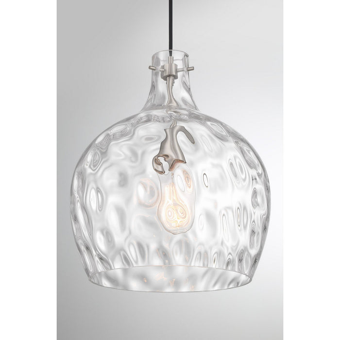 Meridian M7053BN One Light Pendant, Brushed Nickel