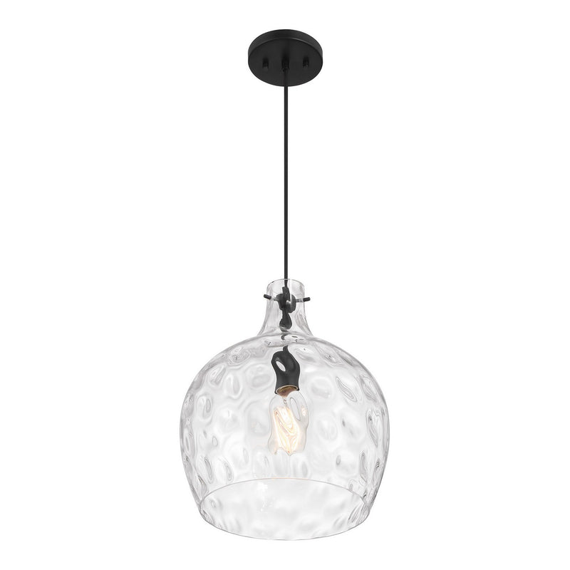Meridian M7053MBK One Light Pendant, Matte Black