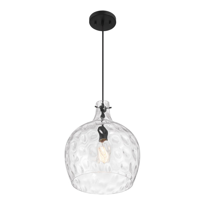 Meridian M7053MBK One Light Pendant, Matte Black