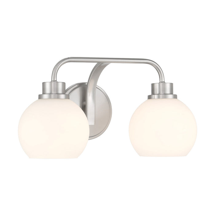 Meridian M80080BN Two Light Bathroom Vanity, Brushed Nickel