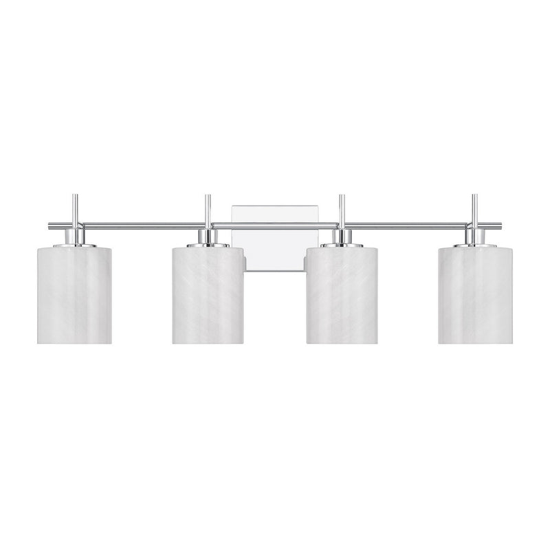 Meridian M80085CH Four Light Bathroom Vanity, Chrome