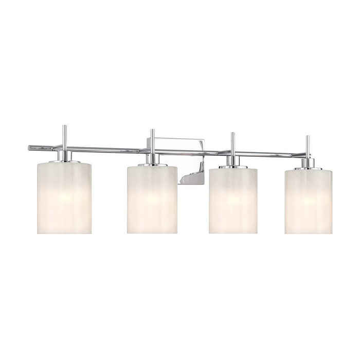 Meridian M80085CH Four Light Bathroom Vanity, Chrome