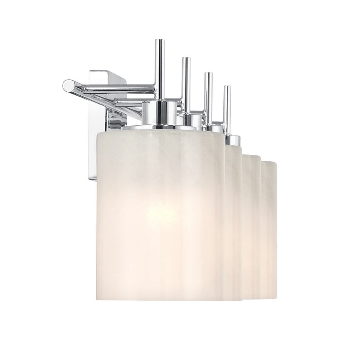 Meridian M80085CH Four Light Bathroom Vanity, Chrome