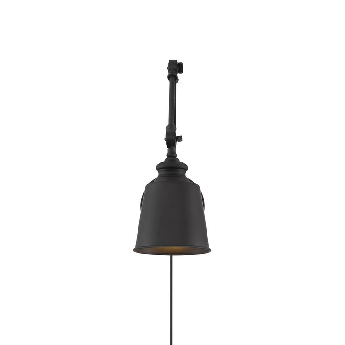 Meridian M90089MBK One Light Wall Sconce (Set of 2), Matte Black