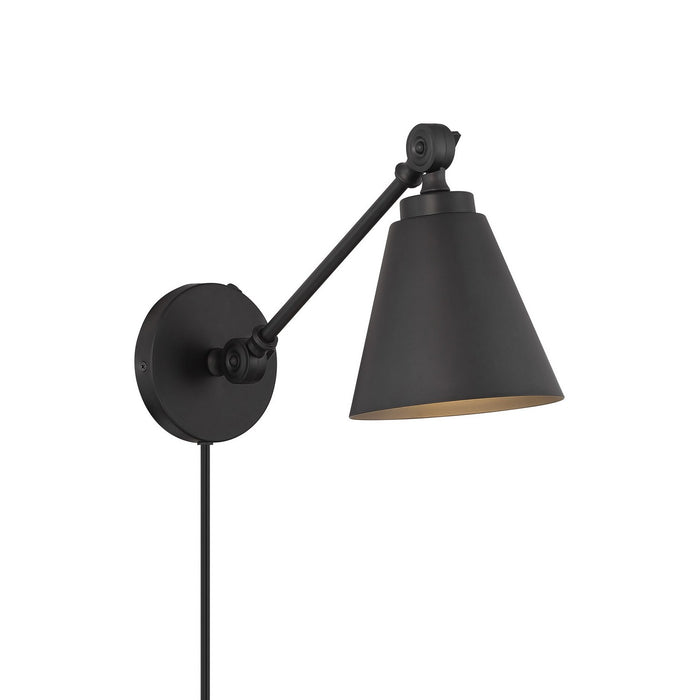 Meridian M90108MBK One Light Wall Sconce (Set of 2), Matte Black