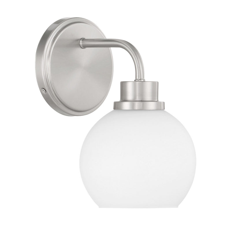 Meridian M90112BN One Light Wall Sconce, Brushed Nickel