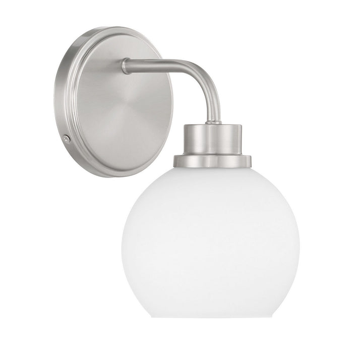 Meridian M90112BN One Light Wall Sconce, Brushed Nickel