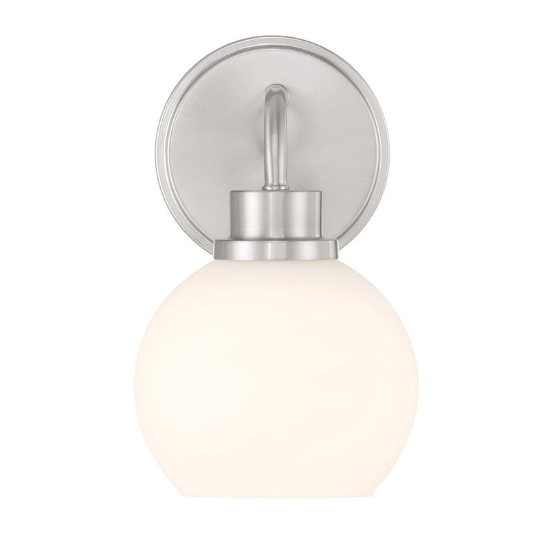 Meridian M90112BN One Light Wall Sconce, Brushed Nickel