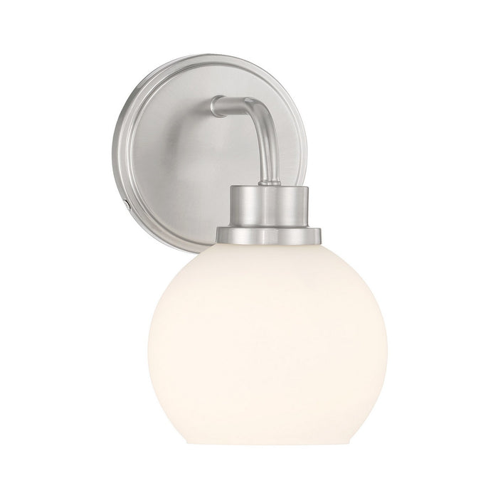 Meridian M90112BN One Light Wall Sconce, Brushed Nickel