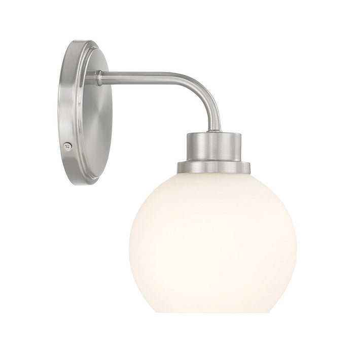 Meridian M90112BN One Light Wall Sconce, Brushed Nickel