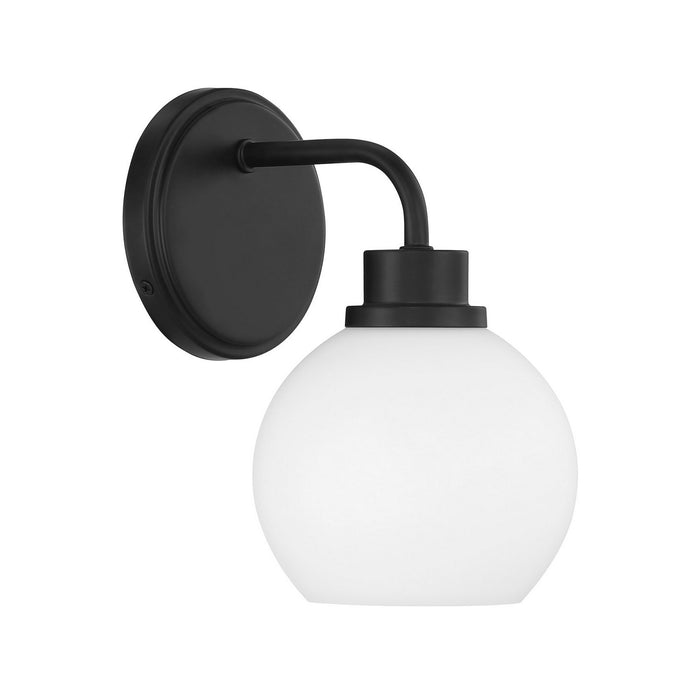 Meridian M90112MBK One Light Wall Sconce, Matte Black