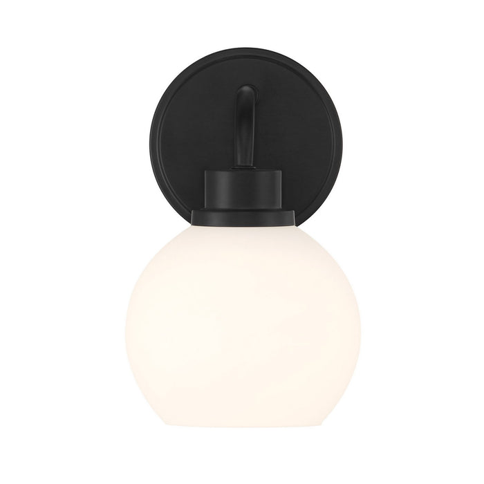 Meridian M90112MBK One Light Wall Sconce, Matte Black