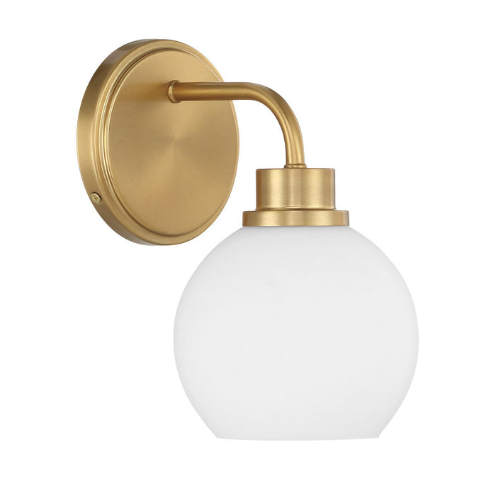 Meridian M90112NB One Light Wall Sconce, Natural Brass