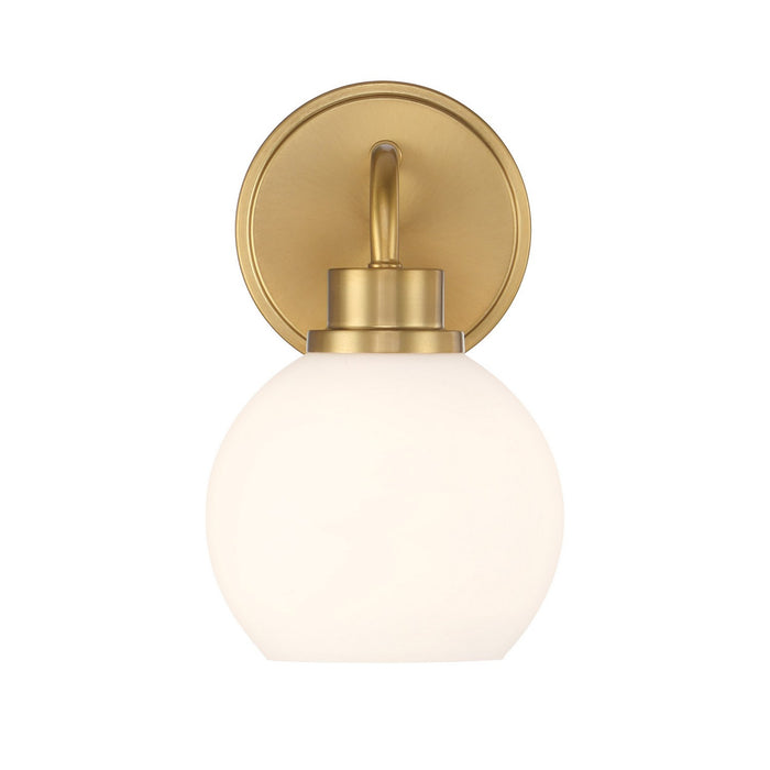 Meridian M90112NB One Light Wall Sconce, Natural Brass
