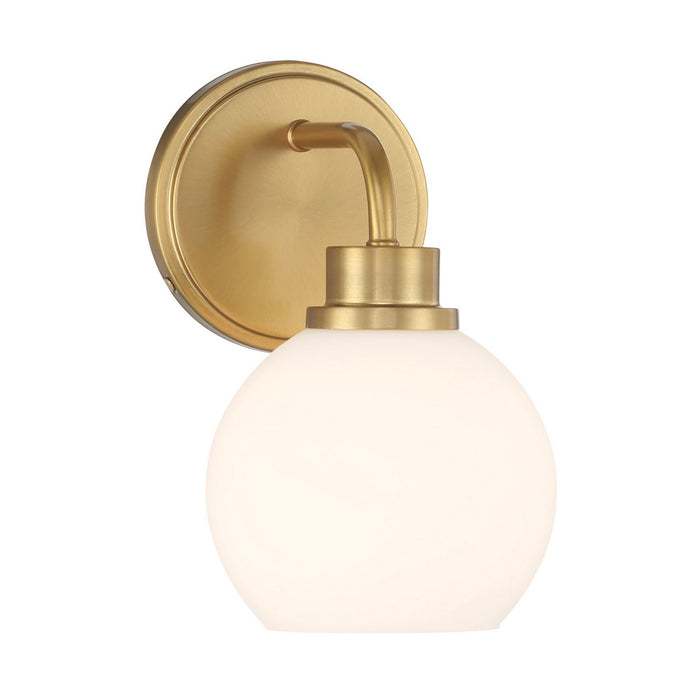 Meridian M90112NB One Light Wall Sconce, Natural Brass