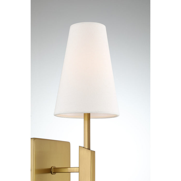 Meridian M90114NB One Light Wall Sconce, Natural Brass