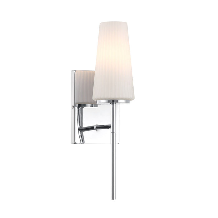 Meridian M90115CH One Light Wall Sconce, Chrome