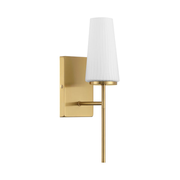 Meridian M90115NB One Light Wall Sconce, Natural Brass