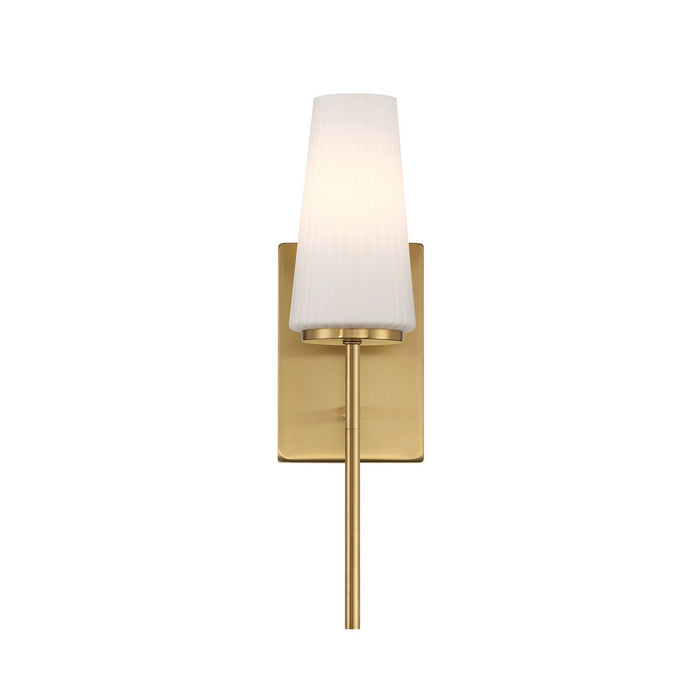 Meridian M90115NB One Light Wall Sconce, Natural Brass