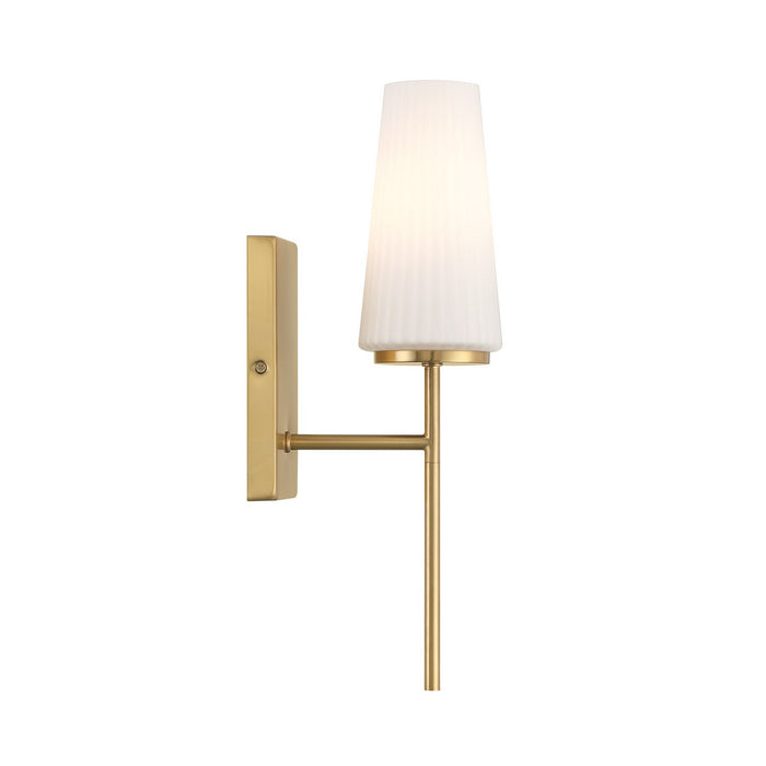 Meridian M90115NB One Light Wall Sconce, Natural Brass