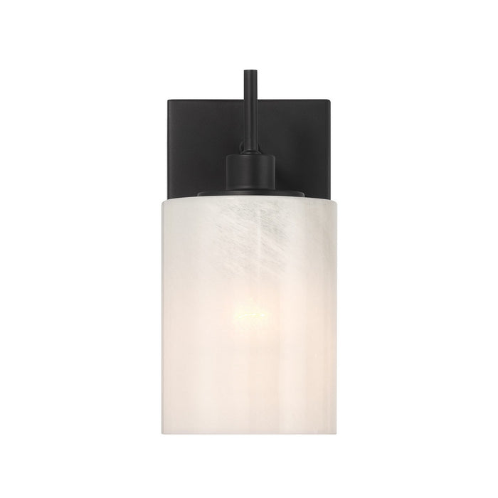 Meridian M90116MBK One Light Wall Sconce, Matte Black