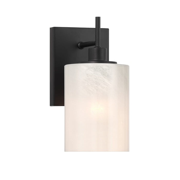 Meridian M90116MBK One Light Wall Sconce, Matte Black
