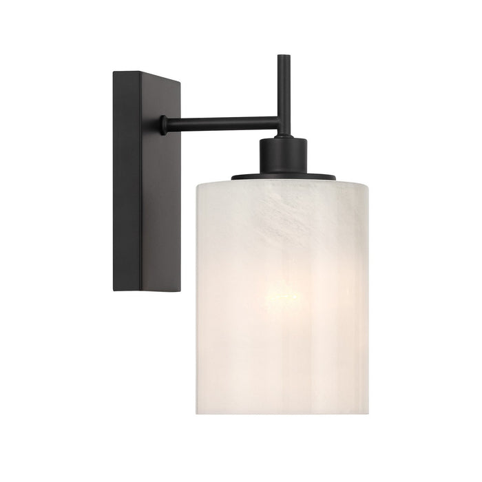 Meridian M90116MBK One Light Wall Sconce, Matte Black