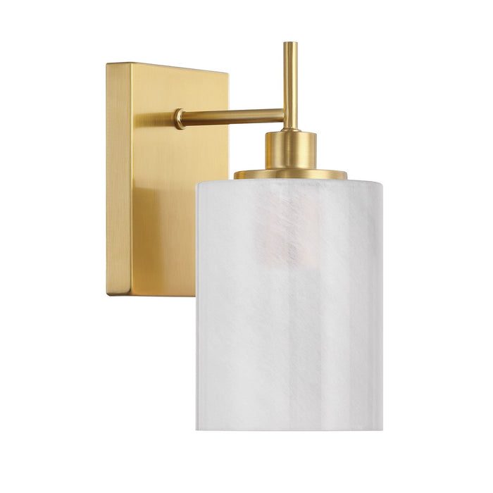Meridian M90116NB One Light Wall Sconce, Natural Brass