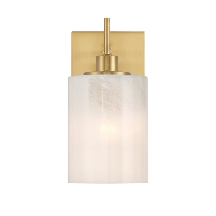 Meridian M90116NB One Light Wall Sconce, Natural Brass