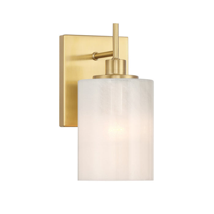 Meridian M90116NB One Light Wall Sconce, Natural Brass