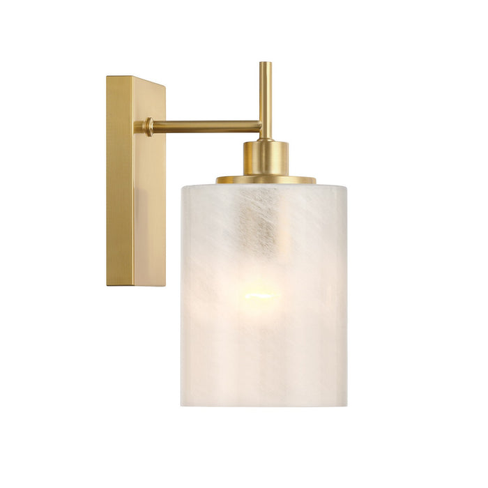 Meridian M90116NB One Light Wall Sconce, Natural Brass