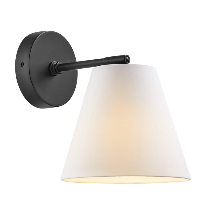 Meridian M90119MBK One Light Wall Sconce, Matte Black