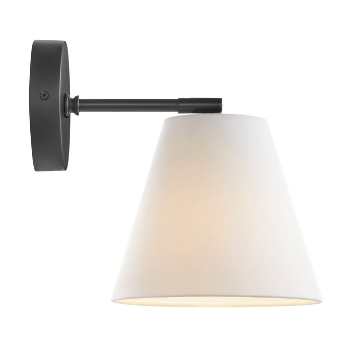 Meridian M90119MBK One Light Wall Sconce, Matte Black