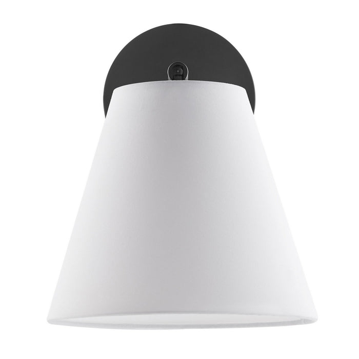 Meridian M90119MBK One Light Wall Sconce, Matte Black