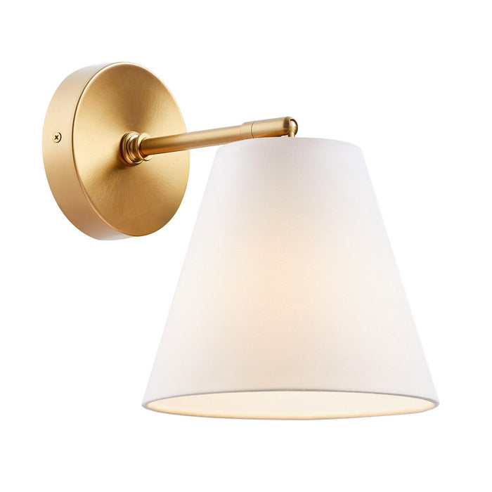 Meridian M90119NB One Light Wall Sconce, Natural Brass