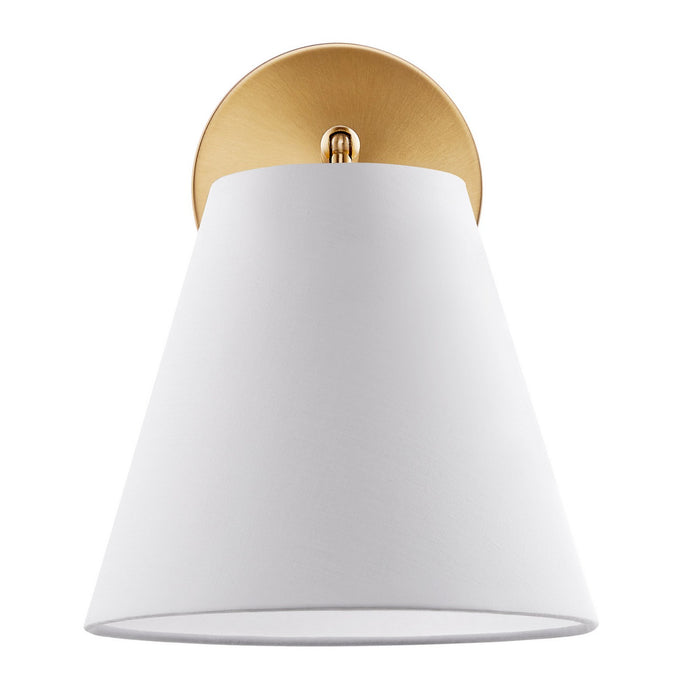 Meridian M90119NB One Light Wall Sconce, Natural Brass