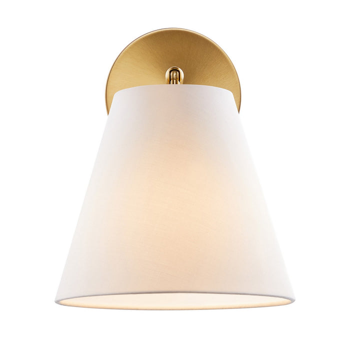 Meridian M90119NB One Light Wall Sconce, Natural Brass