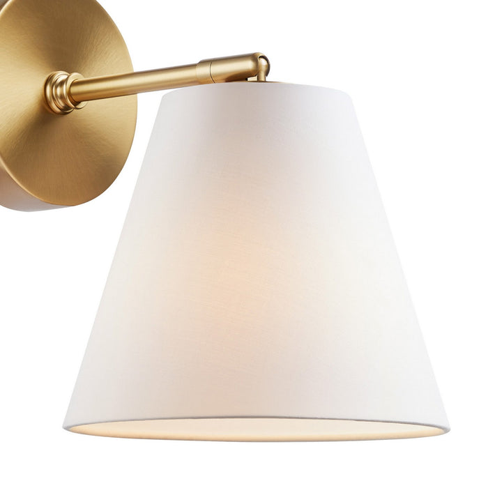 Meridian M90119NB One Light Wall Sconce, Natural Brass