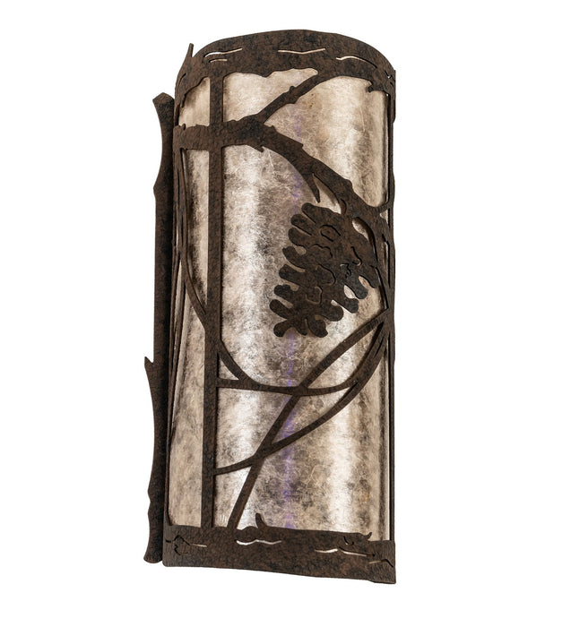 Meyda Tiffany 258144 Two Light Wall Sconce, Distressed Chestnut