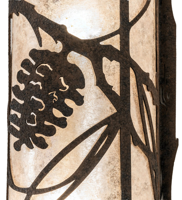 Meyda Tiffany 258144 Two Light Wall Sconce, Distressed Chestnut