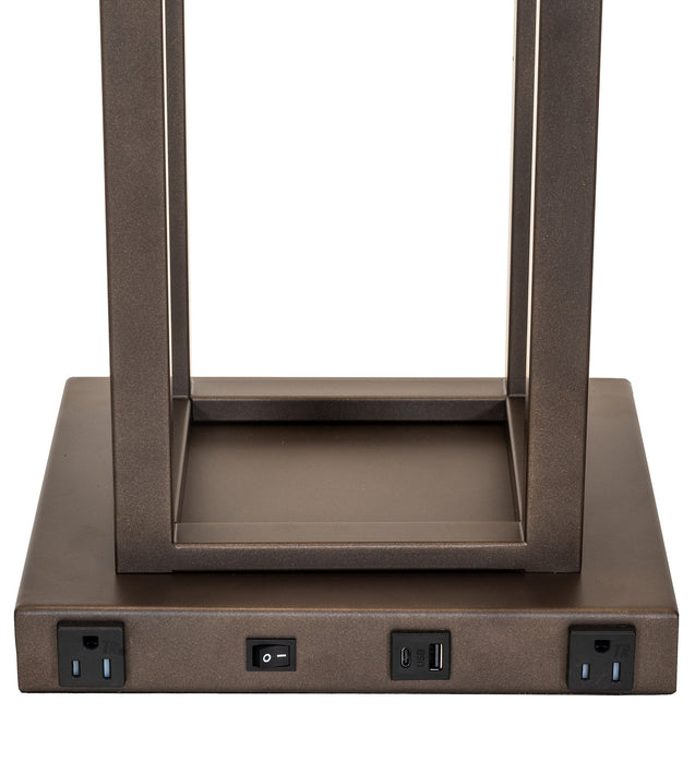 Meyda Tiffany 271183 Two Light Table Lamp, Tyler Bronze